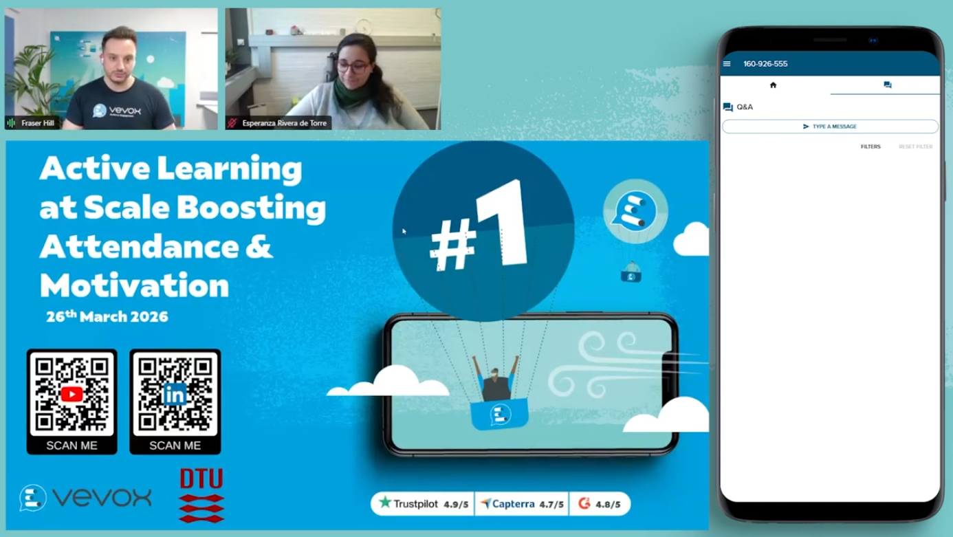 Vevox på DTU: Aktiv læring i stor skala med øget fremmøde og motivation