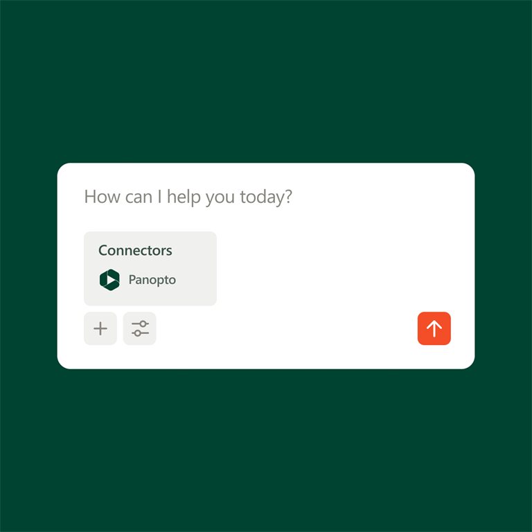 Panopto listed as a connector in an AI tool